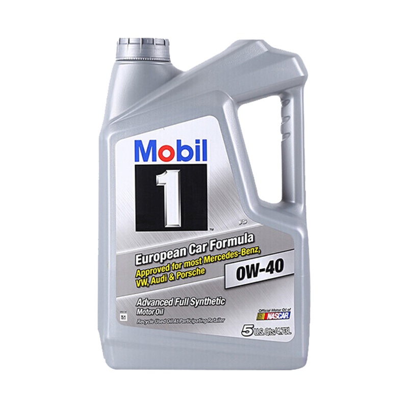 [抗磨降噪]Mobil美孚 美国进口 1号 0W-40 A3/B4 SN级 全合成机油 5QT/4.73L
