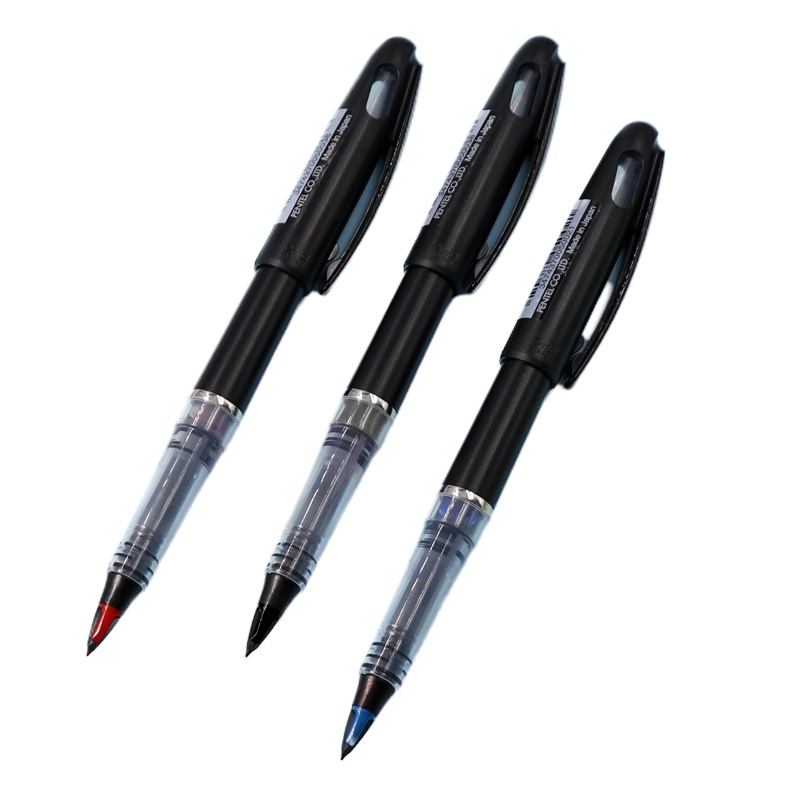 日本派通 TRJ50签字笔大班签字笔漫画手绘笔 鸭嘴笔头签名笔 黑色 单支装