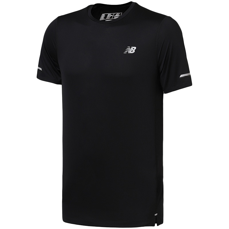 New Balance/NB男短袖T恤夏季透气舒适针织上衣 AMT81200 L AMT81200-BK黑色