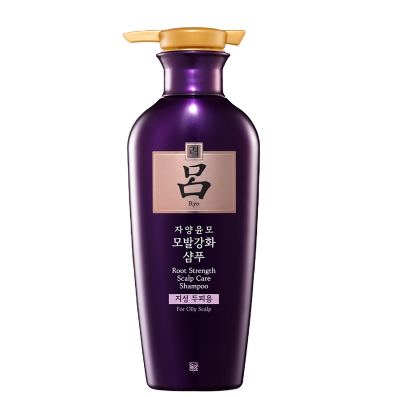 吕(Ryo)滋养韧发密集强韧洗发水(油性头皮)韩国进口 紫吕洗发水400ml