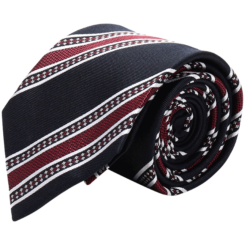 Ermenegildo Zegna 杰尼亚 男士条纹丝质领带 Z5D20 1L8