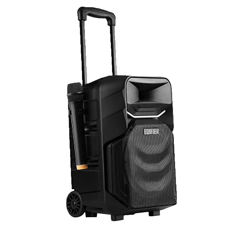 漫步者（EDIFIER）A3-8 8英寸专业移动多媒体音响 广场舞音响 蓝牙拉杆音箱 户外便携式音响 黑色