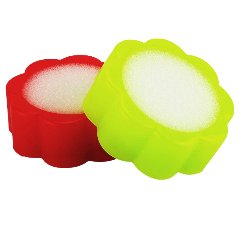 广博(GuangBo) HMG9272 花形海绵缸1 0个塑料湿手器 沾水器沾水盒沾水缸 财务用点钱 湿手器