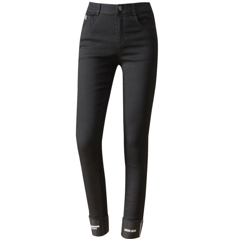 娅丽达女裤2019秋季新款显瘦紧身小脚铅笔弹力牛仔裤长裤女U1142