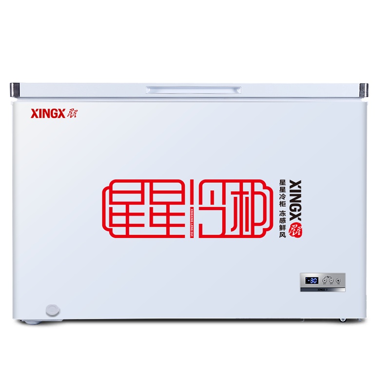 星星(XINGX) 358升 家用冰柜 冷柜 冷藏冷冻转换冰柜 顶开门 节能省电(白色) BD/BC-358FE