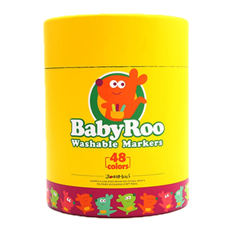JoanMiro 美乐童年 儿童水彩笔套装幼儿园无毒可水洗画笔宝宝画画涂鸦笔彩色小学生白板笔绘画48色水彩笔
