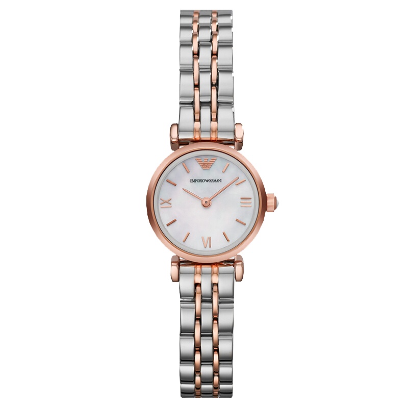 阿玛尼(EMPORIO.ARMANI)手表 钢制表带时尚休闲简约石英表女士腕表AR1764