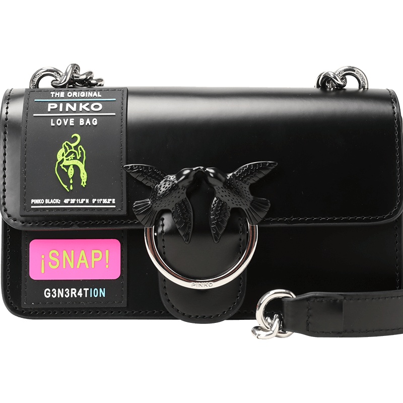 Pinko/品高 LOVE RUBBER 橡胶标签单肩包 迷你 1P21CF