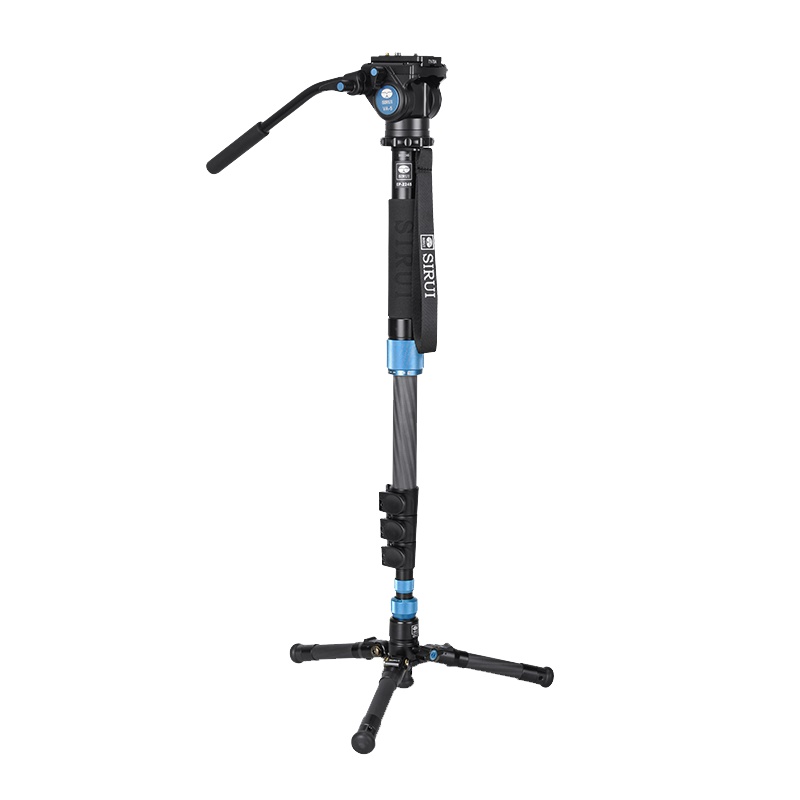思锐(SIRUI)EP-224S+VA-5 独脚架 碳纤维专业单反相机摄影摄像便携脚架云台套装配三脚架底座