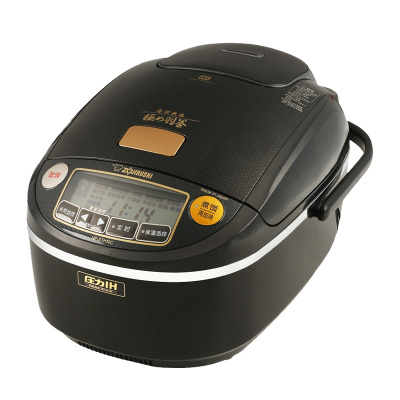 象印(ZO JIRUSHI)电饭煲NP-STH10C 南部铁器 日本原装进口羽釜七段压力IH电磁加热电饭煲高贵黑 3L