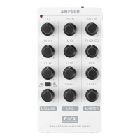 AMPTEQ PMX双通道调音台 吉他乐队唱歌视频网红手机直播内录 声卡 乐器配件