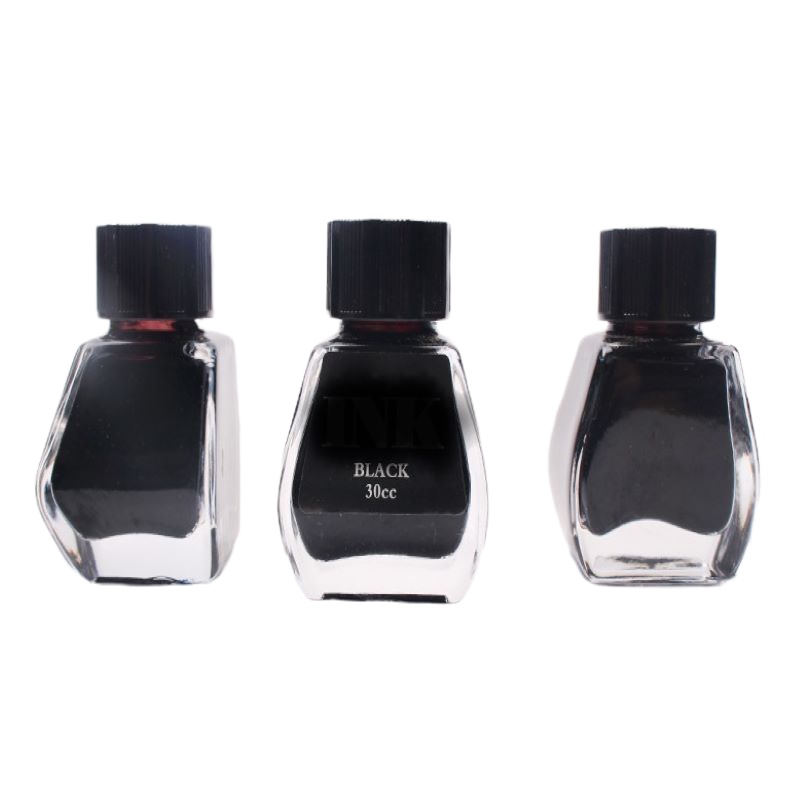 嘉汇佳 黑墨水-30ml 染料型 蓝黑色红色
