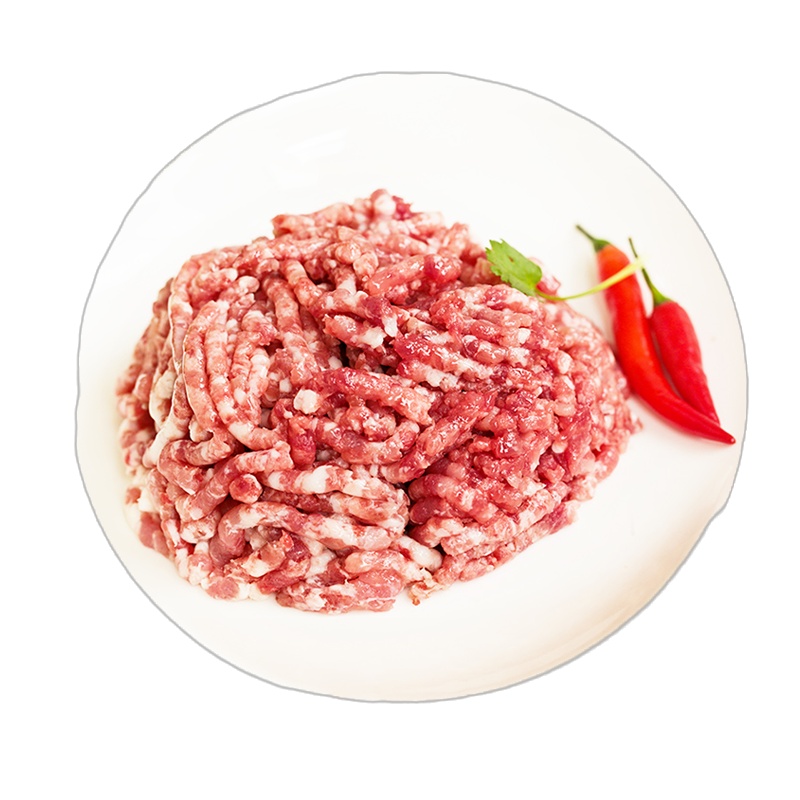 [买6袋送3袋肉馅]7瘦3肥[顺丰]野蛮香 东北长白山脉散养 黑猪肉 精瘦肉馅 新鲜现杀后腿肉土猪肉火锅食材 300g