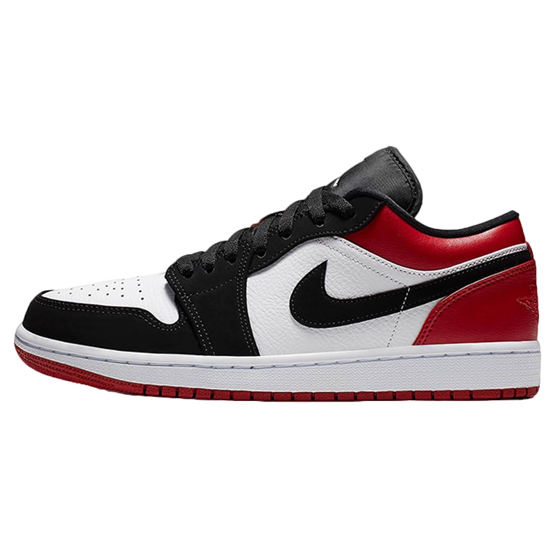 NIKE Air Jordan 1 Low AJ 1 黑红脚趾 低帮篮球休闲鞋 553558-116