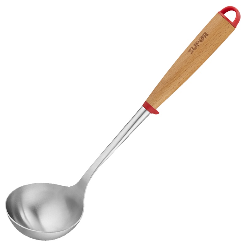 苏泊尔(SUPOR)小红圈系列 不锈钢锅铲大汤勺小汤勺大漏勺厨房铲勺 小汤勺KT07AD10