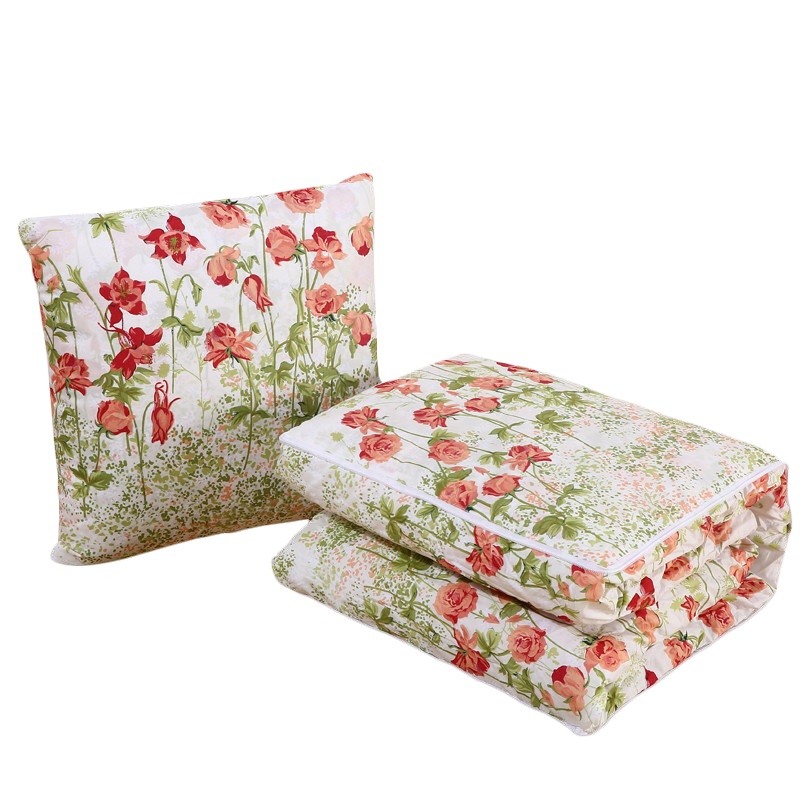 北极绒(Bejirog)家纺 时尚简约风纯色抱枕多功能抱枕被居家床头沙发靠枕纤维靠背车载被子午休盖被空调被45x45cm