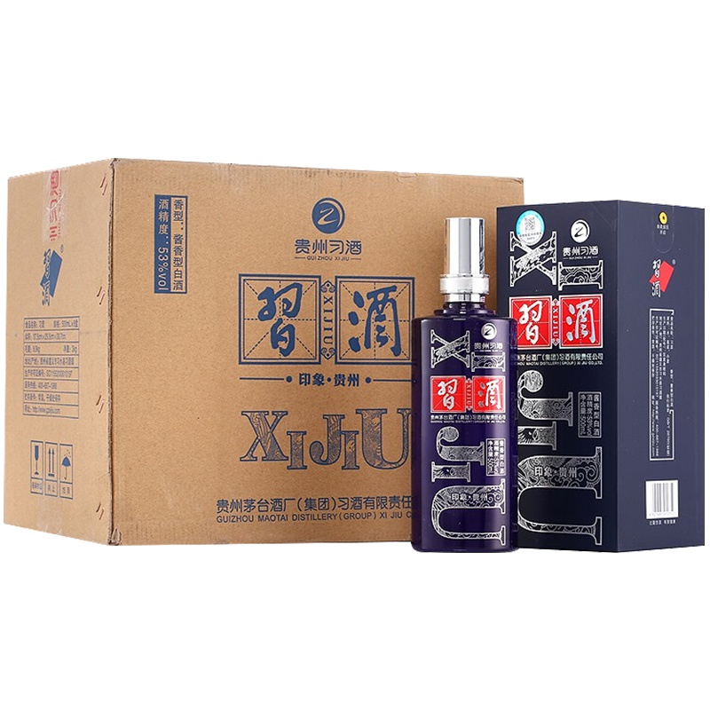 茅台集团贵州习酒 印象贵州 53度500ml*6整箱酱香型白酒 習酒(XI LIQUOR)(新老包装随机发货)