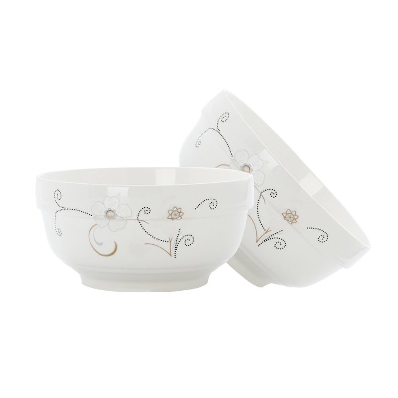 富昱景 欧式餐具套装陶瓷家用创意饭碗吃面碗沙拉碗 2个装