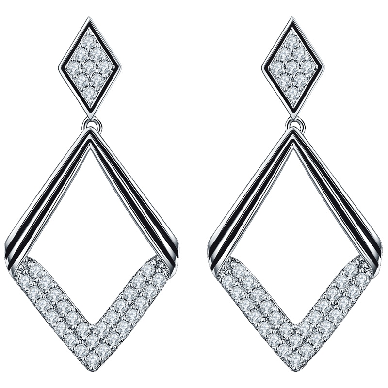 佰色传情高级感耳钉法式复古耳饰女纯银夸张几何大牌耳环简约