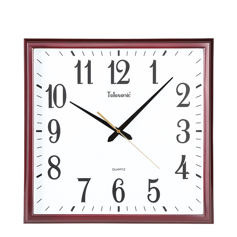 晨光(M&G)客厅现代简约创意挂钟家用静音钟表会议室时钟 16英寸香槟色