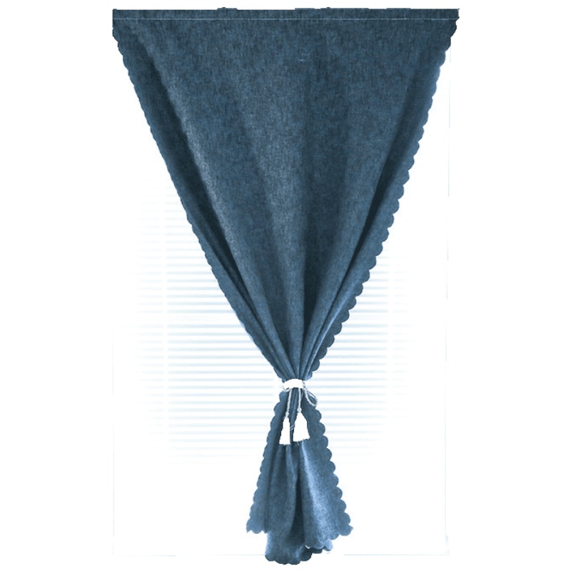 美帮汇小窗户窗帘布免打孔安装魔术贴粘贴式短窗遮光懒人网红款避光遮阳