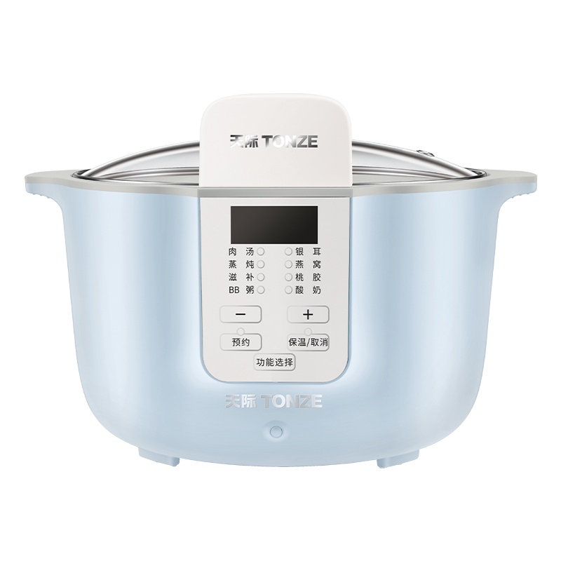 天际DGD18-18AWG电炖炖锅陶瓷内胆单胆煲汤煮粥锅1-2L/1.8升隔水炖盅燕窝甜品多功能家用全自动预约定时