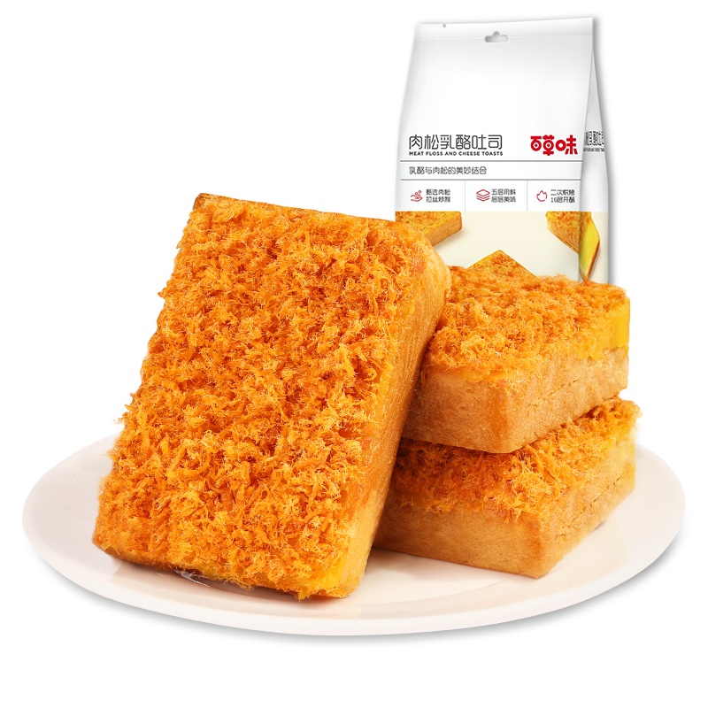 [百草味-老面包155g]老面包早餐点心面包蛋糕传统休闲怀旧零食任选