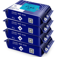 三仕达湿巾卫生清洁湿巾纸80片4包成人婴幼儿适用家居清洁湿纸巾抑菌消毒