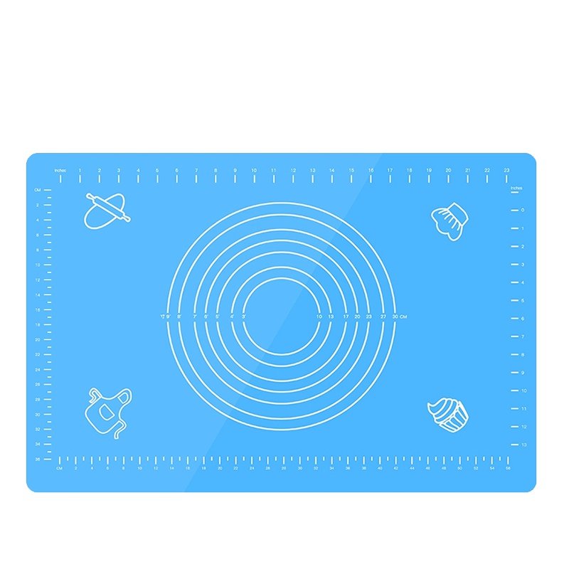 美之扣rmd3加厚款硅胶揉面垫 蓝色硅胶揉面垫擀面防滑面板加厚和面垫不粘案板耐高温烘焙工具垫子板塑料用品其他厨房小工具