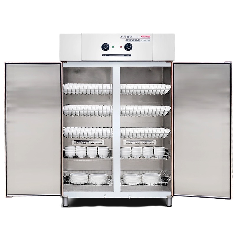 热风循环餐具消毒柜 商用立式双门高温消毒碗柜