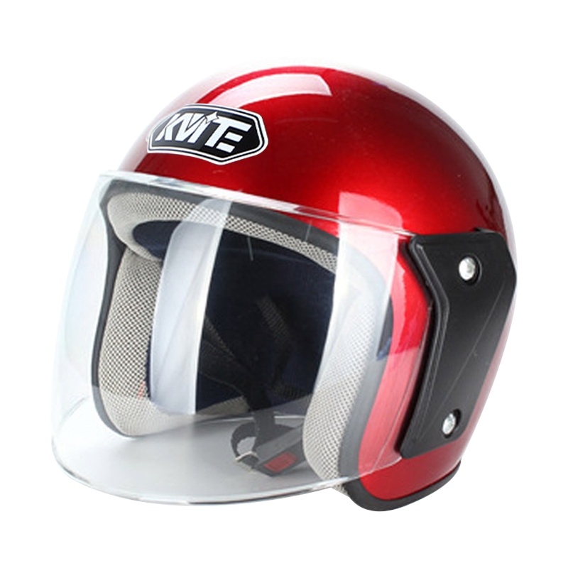 电动电瓶车成人头盔冬盔秋冬款加棉保暖电动车安全帽男女通用全盔加长挡风镜红色