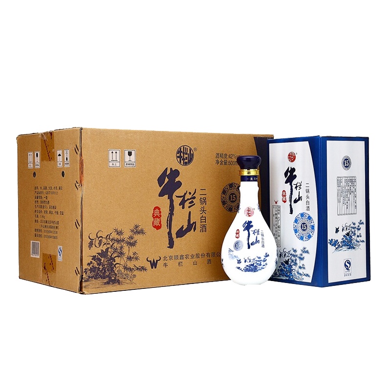 牛栏山二锅头典藏十五陈酿42度500ml*6整箱装