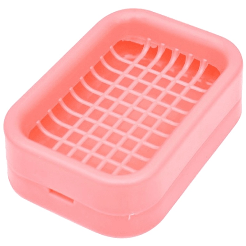 家柏饰(CORATED)肥皂盒沥水吸盘卫生间可拆创意大号皂盒架塑料双层香皂盒