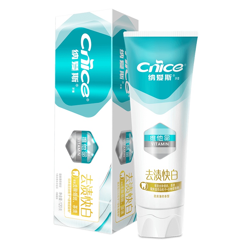 纳爱斯去渍快白牙膏120g