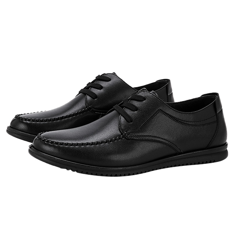 木林森男鞋2021春季新款男士软底商务休闲皮鞋真皮软皮韩版鞋子男