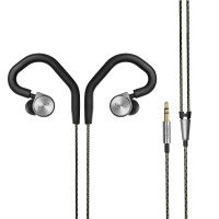 Edifier/漫步者 H297旗舰有线耳机入耳式通用手机音乐HIFI重低音3.5mm插孔有线 深铁灰