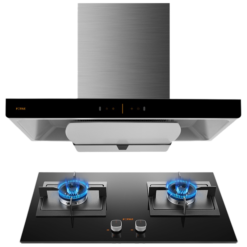 欧式触控式油烟机吸油烟机 燃气灶具云魔方烟灶 EMD20T+HC8BE