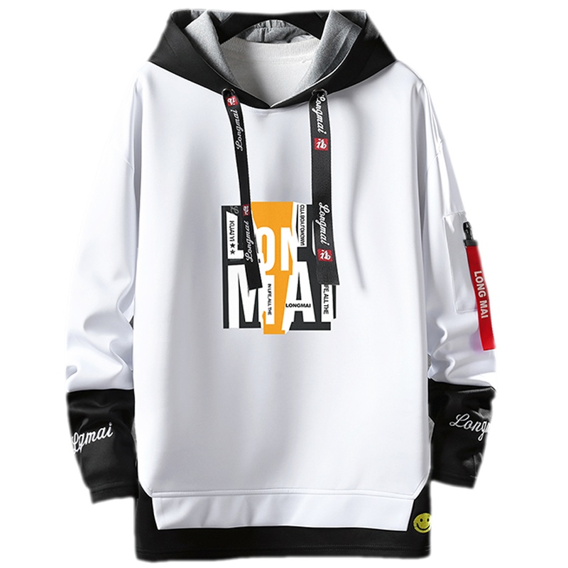 狮臣SHICHEN 2023年新款男士卫衣秋季时尚百搭卫衣衫连帽套头卫衣男潮流个性宽松长袖运动卫衣男装