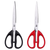 齐心B2716 180mm办公家用生活剪刀 1把 办公用品 颜色随机 3把装