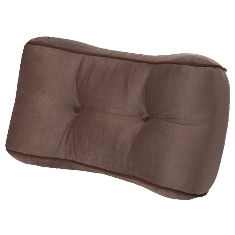 湾月(LUNEBAY)泰国乳胶腰枕腰靠靠垫 咖啡棕色多功能枕 椅子护腰座椅大靠背孕妇午休乳胶汽车靠腰