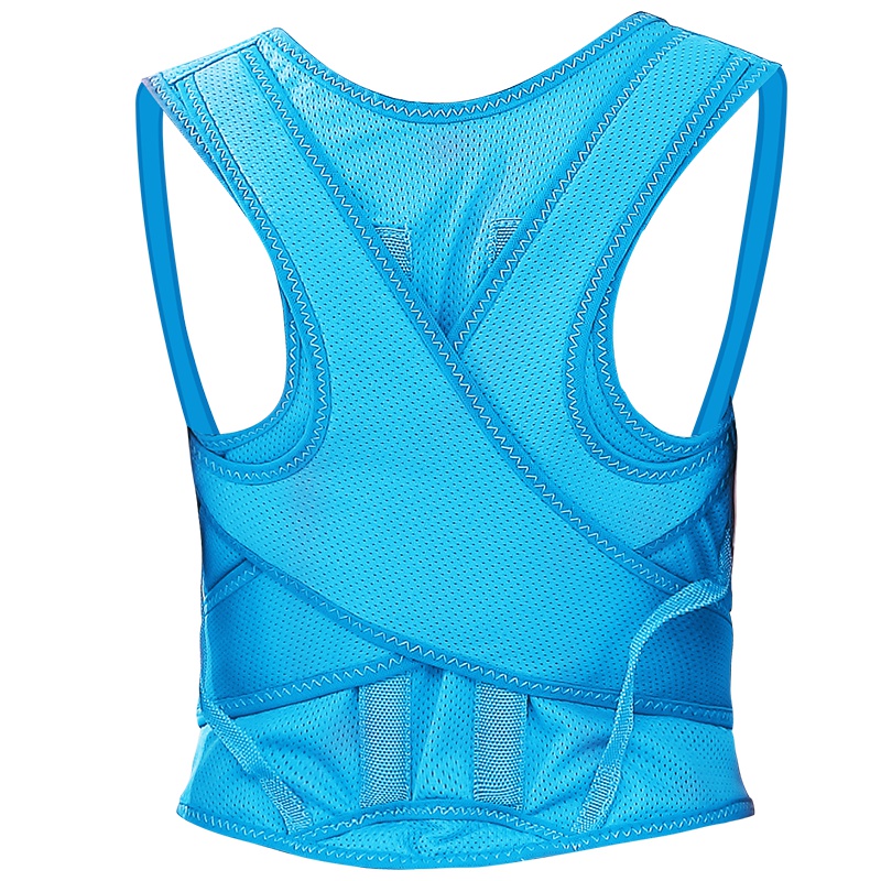 君来康驼背矫正带学生儿童男女坐姿矫姿带透气款-玫瑰红色XL码