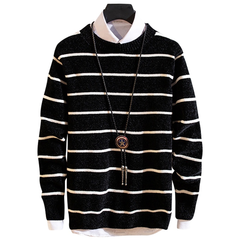 AEMAPE美国苹果 圆领毛衣男秋冬新款修身针织衫上衣青年休闲韩版潮流打底衫