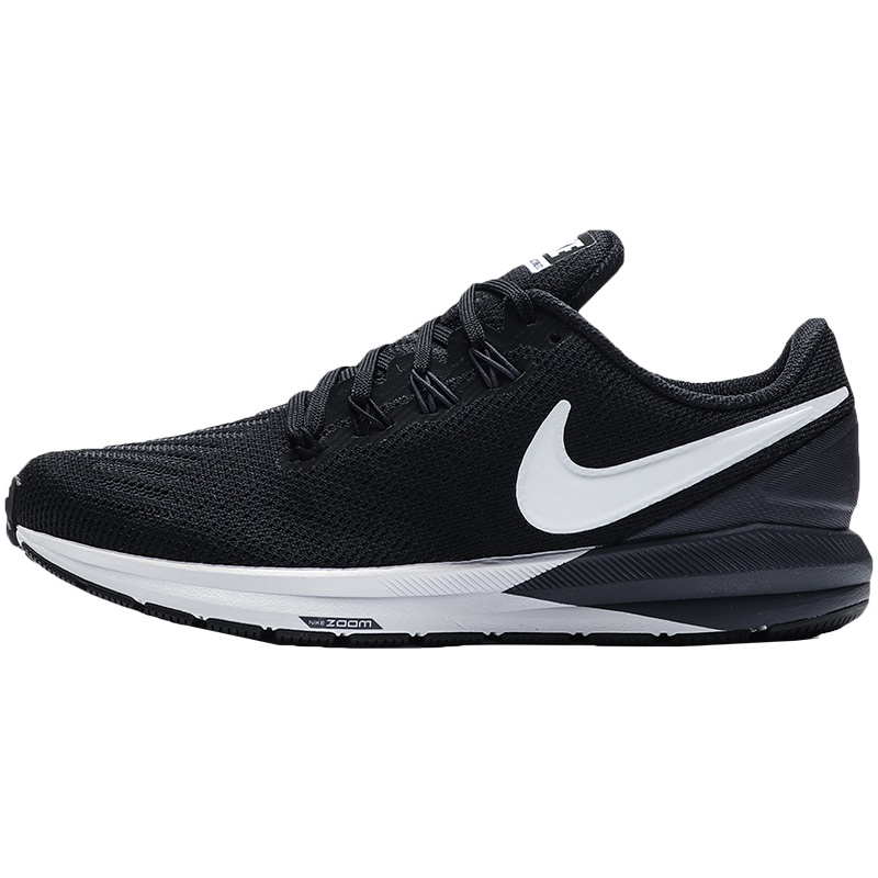 NIKE女鞋跑步鞋秋冬ZOOM气垫休闲运动鞋AA1640. AA1640-002黑+白+铁架黑 35.5码