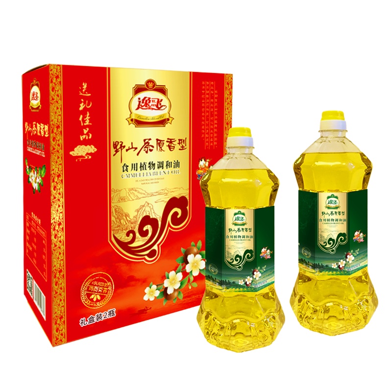 逸飞 山茶调和油礼盒1.5L*2瓶食用油