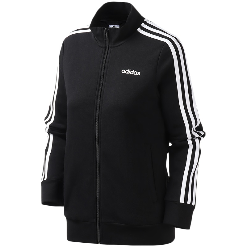 【自营】阿迪达斯女服夹克外套罗纹立领训练休闲运动服DP2411