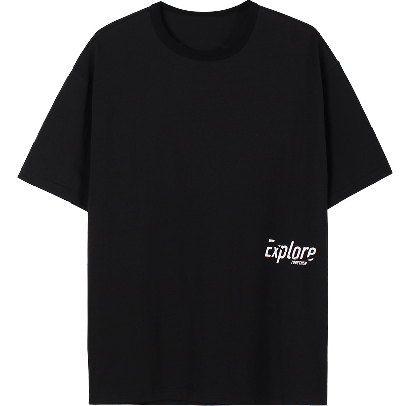 2020夏季新款纯棉短袖男女圆领chic港味体恤宽松bf风上衣ins女装