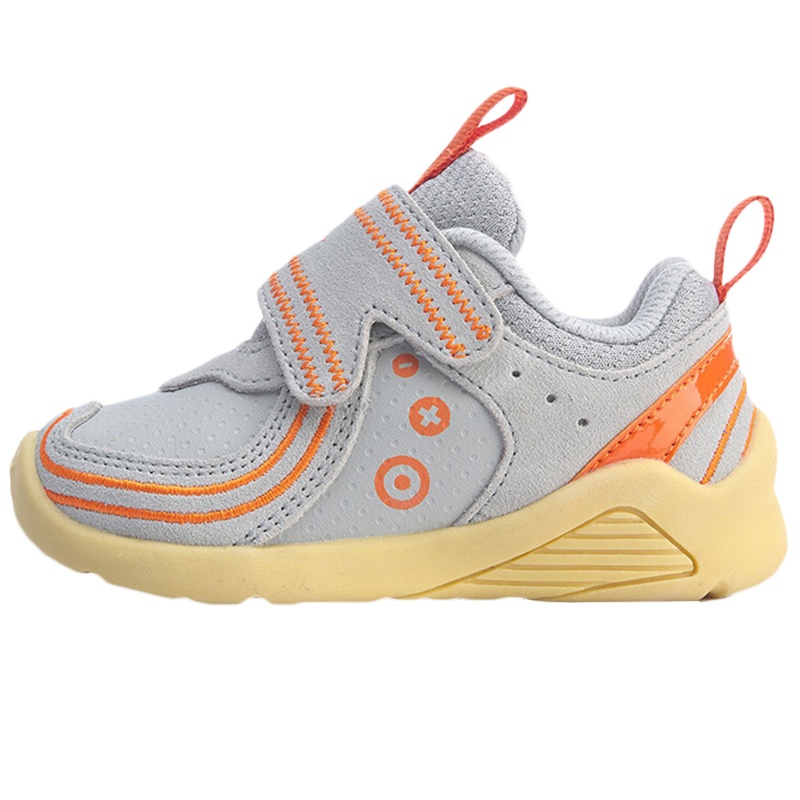 LI-NING KIDS男女小童皮革鞋面魔术贴耐磨防滑婴幼儿学步鞋