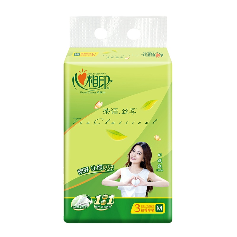 心相印 DT32150 面巾纸150抽 3包/件 5件装 (单位:件)