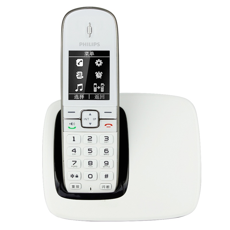 飞利浦(PHILIPS)无绳电话机座机 无线座机子母机 办公家用 DCTG4901 (白色)