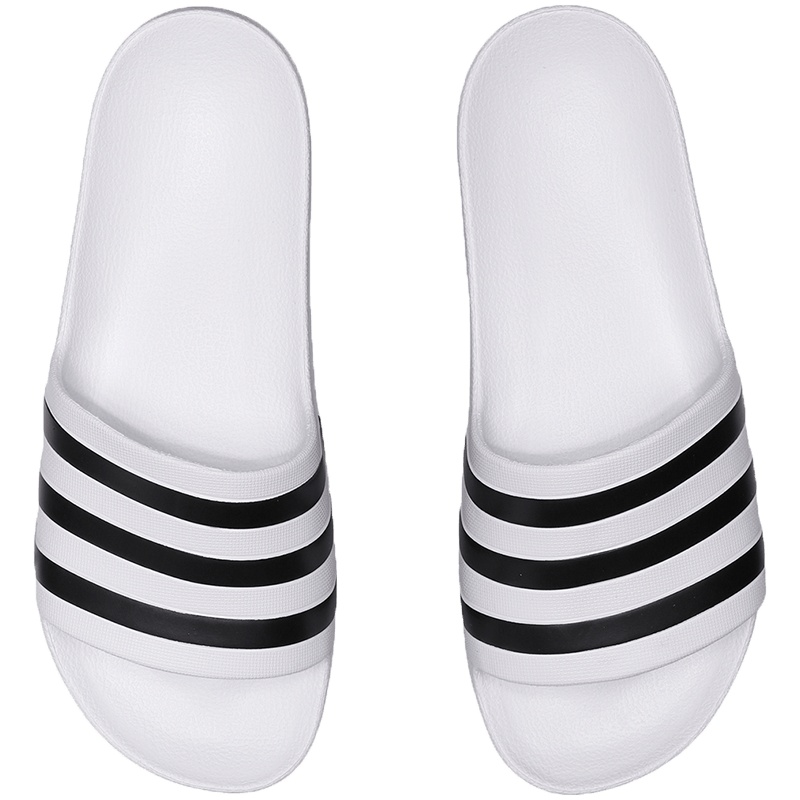 阿迪达斯男鞋拖鞋三条纹沙滩鞋游泳运动鞋F35539